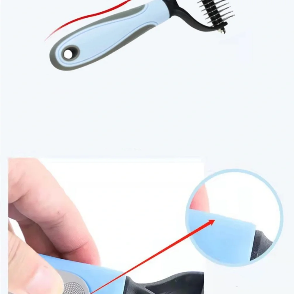 Pet Grooming Tool Safe For Dogs & Cats Shedding Comb Rake Smaller Size NWOT